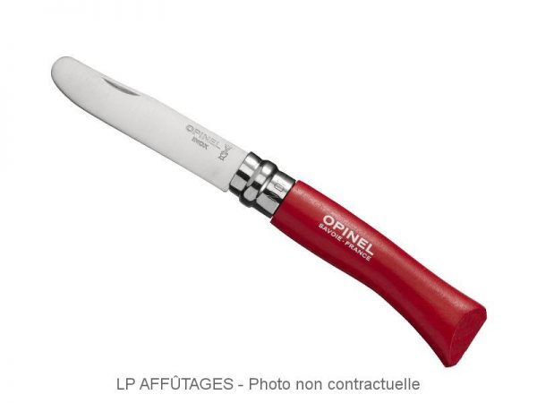 Opinel bout rond rouge